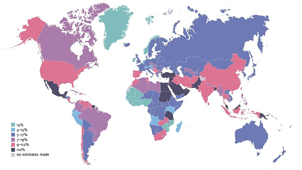International Diabetes Federation. IDF Diabetes Atlas Reports. 2021. Viewed March 29, 2024. Estimated Age-Adjusted Comparative Prevalence of Diabetes in Adults in 2021